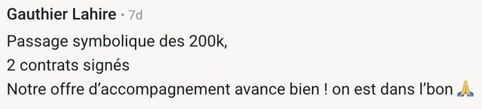 Témoignage client