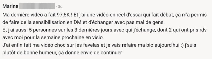 Témoignage client