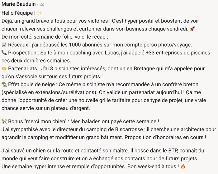 Témoignage client