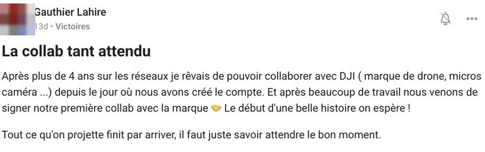 Témoignage client